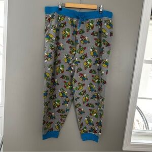 Men’s 2xl XXL Nintendo Super Mario Bros Pajama Pants Joggers
